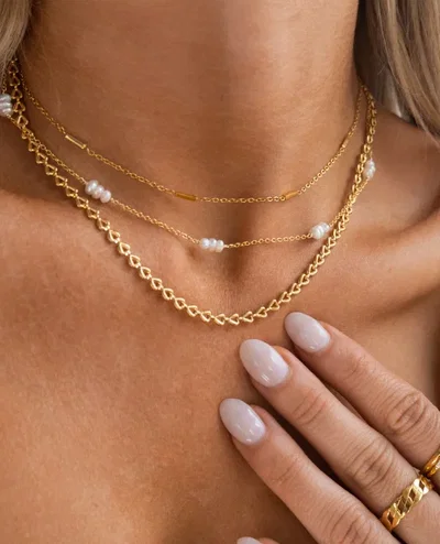 Collar Corazones Dorados