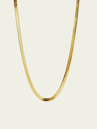 Cadena Snake Dorada
