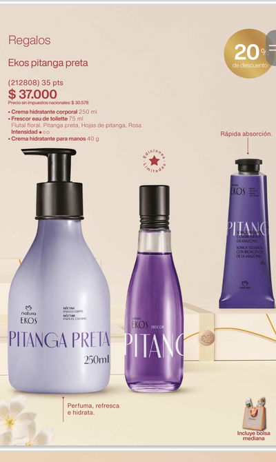 Kit pitanga preta PREVENTA