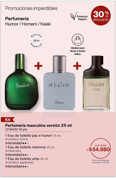 Kit minis Masculinos PRE VENTA