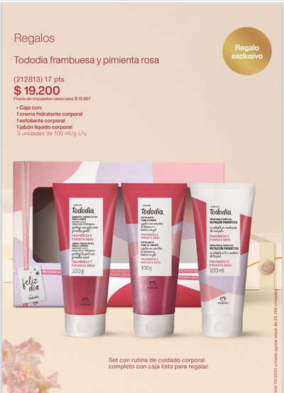 Kit frambuesa y pimienta rosa. PREVENTA