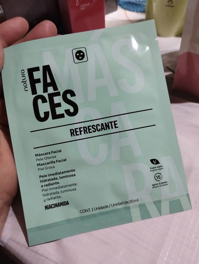 Mascarilla facial refrescante