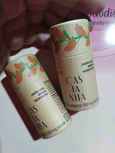 Jabón monodosis castaña