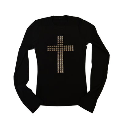 REMERA 'CRUZ TACHAS' MANGA LARGA 