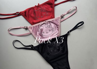TANGA HELLO KITTY (PACK X3) 🎀