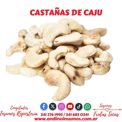 CASTAÑAS DE CAJU  500 GRS