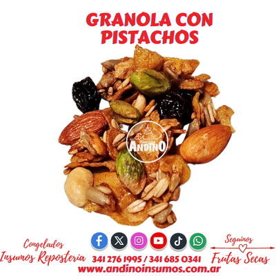 GRANOLA CON PISTACHOS 500 GRS