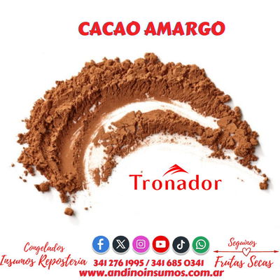 CACAO AMARGO TRONADOR 500 GRS