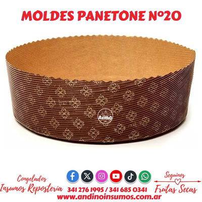 MOLDE PANETONE N20 X 10 UN