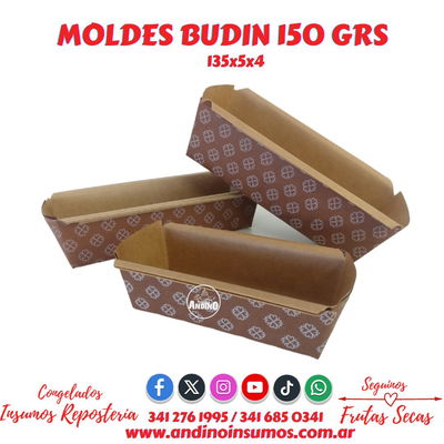 MOLDE BUDÍN 150 GRS X 10 UN