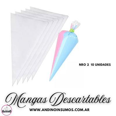 MANGAS DESCARTABLES NRO 2 X 10 UN