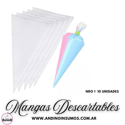 MANGAS DESCARTABLES NRO 1 X 10 UN