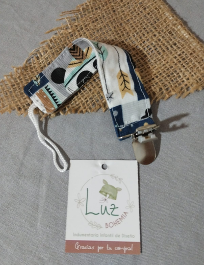 Portachupetes Tira de Gabardina | Delicado y Práctico