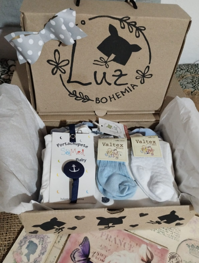Ajuar Box Nacimiento Bebé | Ensueño | Set 7 Piezas
