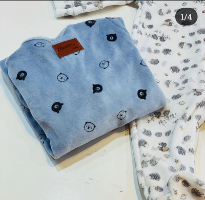 Enterito Bebé Varón Celeste & Ositos | Plush