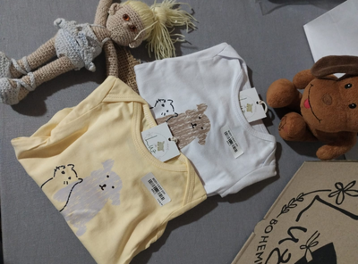 Body Beba Cuello Americano Estampa Mascotas | Algodón Peinado