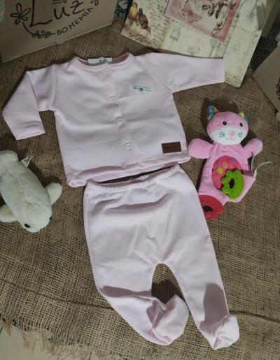 Set Saquito + Pantaloncito | Catalina | Algodón Rústico 2 Piezas