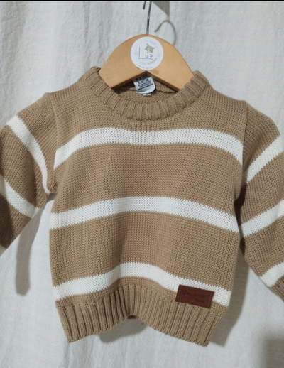 Sweater Bebé | Media Estación | Hilo Rayado