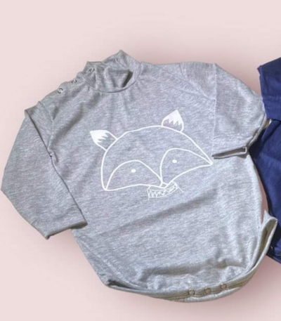 Body Zorrito Manga Larga Cuello Polera | Modal