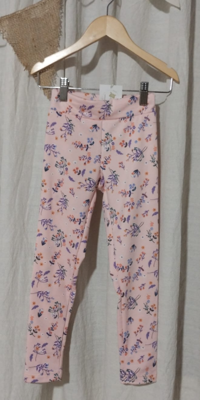 Leggings & Calza Infantil Frizada Floral | Lycra Premium