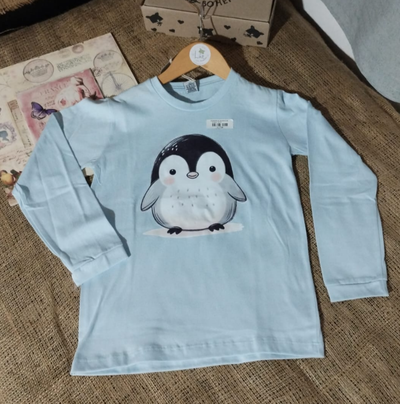 Remera Manga Larga | Pinguino | Algodón Peinado Premium