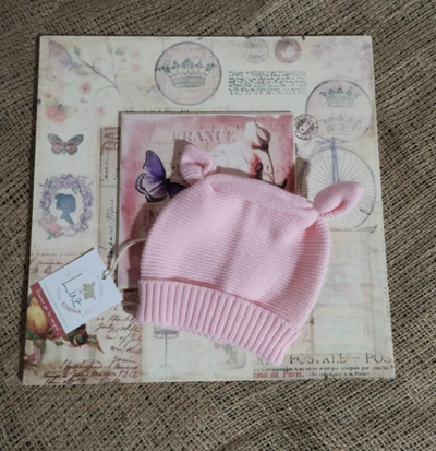 Gorrito Tejido Orejitas | Hilo Hipoalergénico