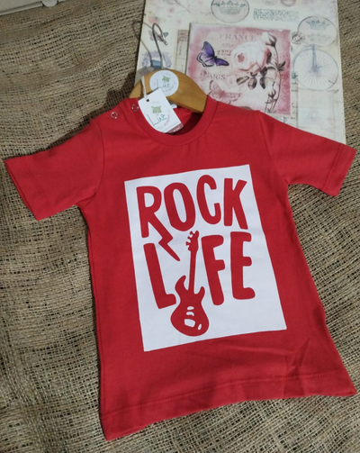 Remera Manga Corta | Rock Life | Algodón Peinado Premium