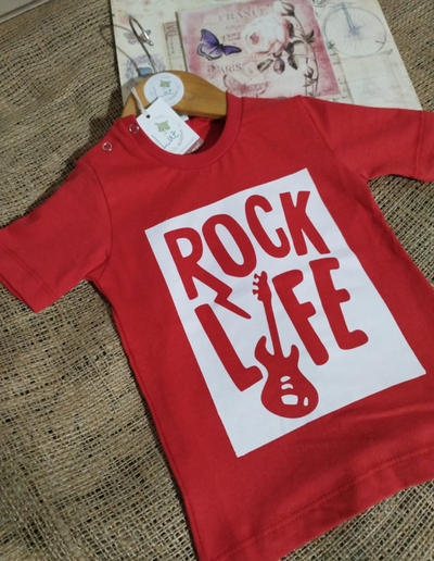 Remera Manga Corta | Rock Life | Algodón Peinado Premium