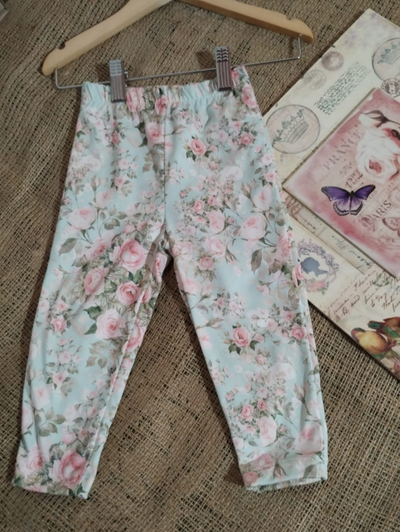 Leggings & Calcitas Beba Floral Vintage | Lycra Frizada