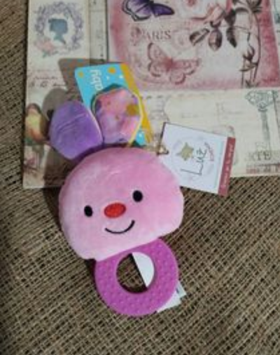 Sonajero de Peluche con Mordillo | Conejito | Plush&nbsp; Ultra Liviano Hopalergénico