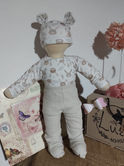 Ajuar de Nacimiento Recibidor | Amore Mío | Nude Unisex  | Algodón Peinado 4 piezas&nbsp; 