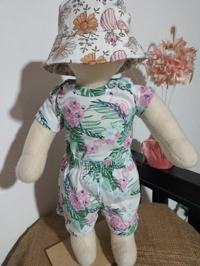 Conjunto Bebé Baby Flamencos | Body + Short | Algodón Peinado