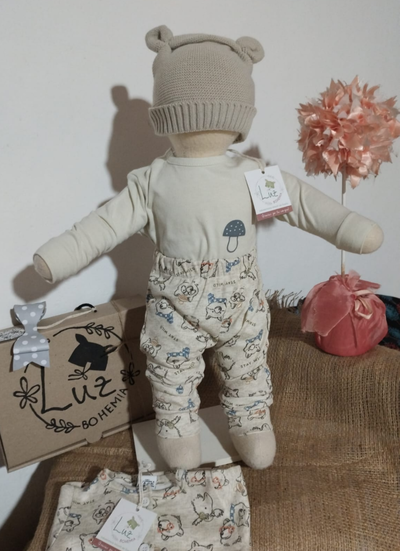 Ajuar de Nacimiento Octavio para Bebé Recién Nacido | Set 4 Piezas