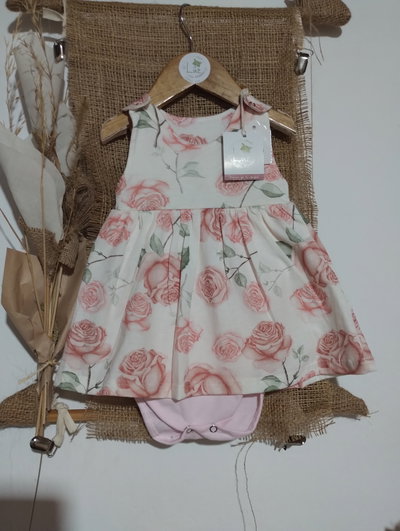Vestido Beba&nbsp; Body | Nina Rosa | Algodón Peinado Floral