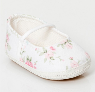Beba Zapatito Balerina | Liberty Rosa | Gabardina Estampada