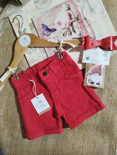 Short de Bebé | Facu | Gabardina Semielastizada