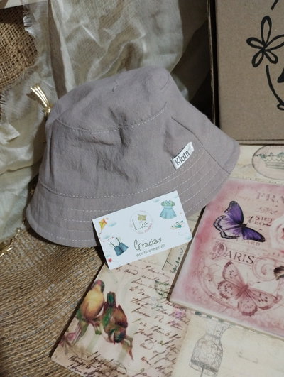 Gorrito Piluso Bebé | Lino Talle 03