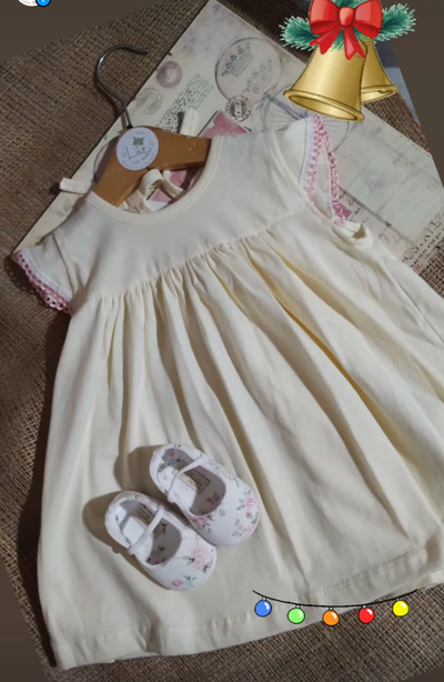 Vestido de Beba Puntilla | Dulce Sofi | Algodón Peinado