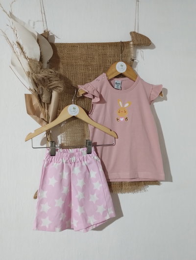 Remera Beba Volados | Coki | Algodón Modal