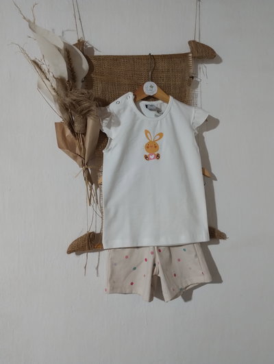 Remera Beba MC Volados | Coki | Algodón Modal