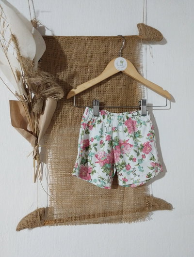 Short de Beba | Martina| Algodón Peinado&nbsp; &nbsp;Estampa floral