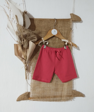 Biker Beba con Moño & Puntilla | Algodón Peinado