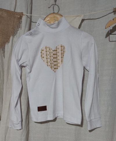 Polera de Beba | Corazón | Algodón peinado