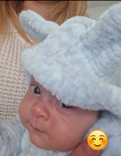 Enterito Bebé | Orejitas | Abrigo Piel de Corderito Drapeado