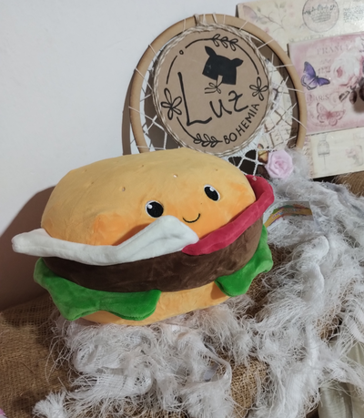 Peluche Hamburguesa Ñam Ñam | Tipo Almohadón