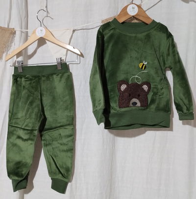 Conjunto de Plush Bebés  Buzo+Pantalón 