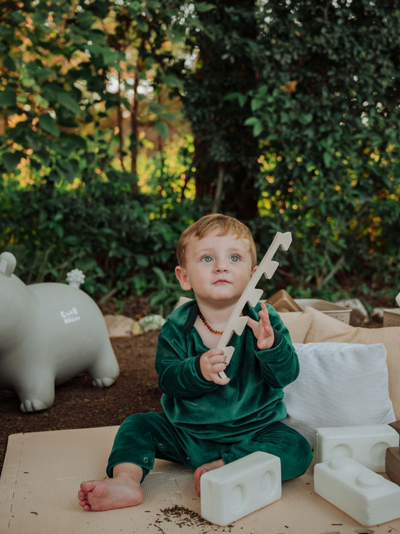 Enterito Dormilón Beba | Plush Elastizado Verde 