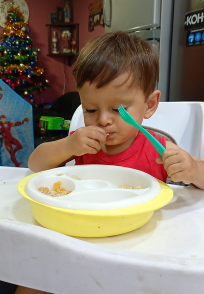 Plato Térmico para Bebé | Tapón + Cuchara y Tenedor | Libre de BPA