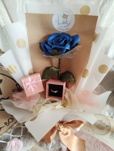 Rosa Eterna con Anillo | Línea Amore Mío