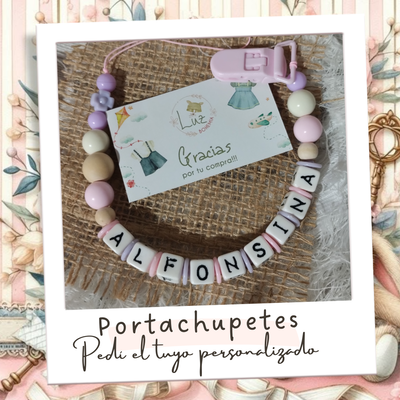 Portachupetes Personalizados con Nombre